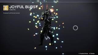 How to get Joyful Burst exotic emote  Fateful Spin Triumph Destiny 2 [upl. by Deron]