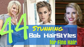 44 Stunning Bob HairStyles for Fine Hair 2015 [upl. by Eras]