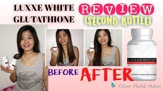 LUXXE WHITE GLUTATHIONE REVIEW SECOND BOTTLE [upl. by Glynnis]