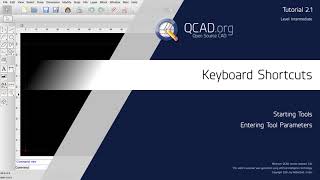 QCAD  21 Keyboard Shortcuts [upl. by Cirdes]