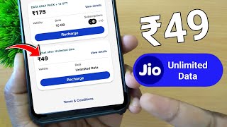 Jio unlimited data plan  Jio 49 plan details  Jio 49 plan details unlimited data  49 pack jio [upl. by Niassuh]