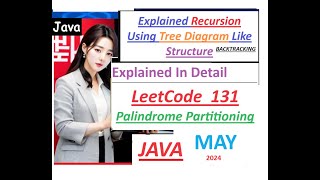 Palindrome Partitioning LeetCode 131  Java Solution  Substrings  Backtracking  Developer Coder [upl. by Airottiv]