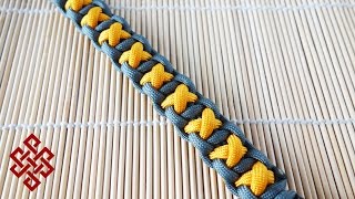 How to Make the XOXO Bar Paracord Bracelet Tutorial [upl. by Aneladgam556]