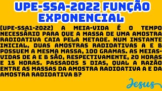 UPESSA12022 A meiavida é o tempo necessário para que a massa de uma amostra radioativa caia [upl. by Spalding]