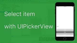 18Select item from a list using UIPickerView [upl. by Marolda]