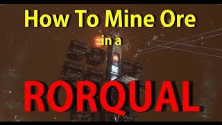 How to mine ore using a Rorqual  EVE Online [upl. by Inail835]