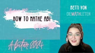 How to Mathe Abi 2024  Crashkurs  Mathematik Abitur Vorbereitung [upl. by Elodea]