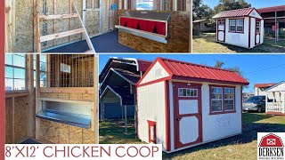 Derksens 8 x 12 Chicken Coop [upl. by Anaeirb690]