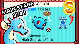 Pokemon Shuffle  Main Stage 374  Horsea ItemlessRematch for the S [upl. by Naired]