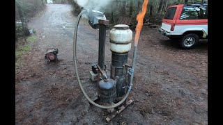 Using Wood to Fuel a Generator How to Build a Wood Gasifier wDemonstration [upl. by Taft]