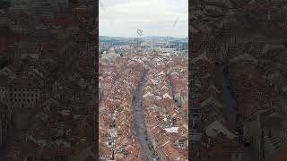 Vertical video Bern Switzerland The famous Zytglogge tower Panorama of the city with a view o [upl. by Acillegna]