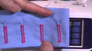 Brother NV950 How to Sew 1Step Buttonholes [upl. by Freytag]