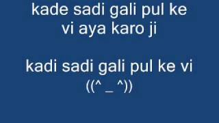 SADI GALI LYRICS ♥ TANU WEDS MANU HD HQ LYRICS ON SCREEN [upl. by Adiaros]