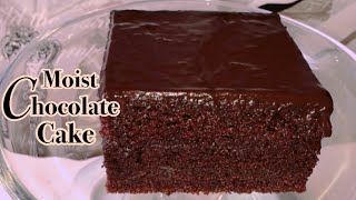 Homemade Moist Chocolate Cake Recipe  How to make Moist Chocolate Cake [upl. by Pavlish459]