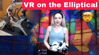 How to workout in Virtual Reality on an Elliptical using VZfit by Virzoom [upl. by Tnafni]