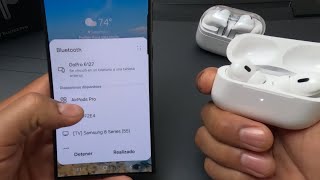 Como Conectar unos Airpods a un Samsung [upl. by Mchale]