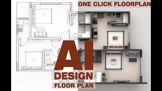 Ai Design Floor Plan  One Click Floor plan  How to Render Architectural Floor plan [upl. by Buddie393]