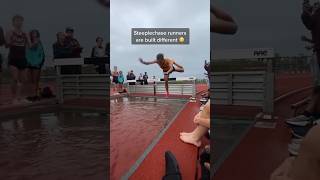 Steeplechase runners are good swimmers 😂  Steeplechase  shorts sports trending cricket [upl. by Yrod]