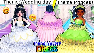 Designing TRENDSETTER DRESSES For Themes in DRESS to IMPRESS [upl. by Ariajay140]