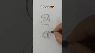 How to draw Spiderman in 10 sec10 min10 hour shorts [upl. by Yreva]