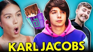 Teens React To Karl Jacobs [upl. by Dnaloy]