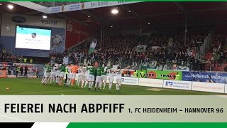 Feierei nach Abpfiff  1 FC Heidenheim  Hannover 96 [upl. by Yennej951]