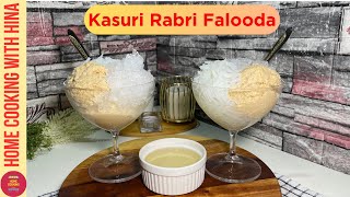 Famous kasuri Falooda  Easy Rabri Falooda Recipe  Home cooking With Hina [upl. by Nellac]