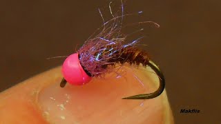 Fly Tying a PTN for Grayling by Mak 🔥 [upl. by Yadsendew]