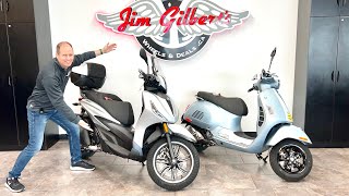 Touring Scooters Vespa 300 GTS vs Piaggio BV 400 Beverly  InDepth Review [upl. by Aekal]