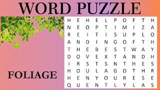 Word Puzzle  Word Game  🍁 FIND THE WORD Celebrate Autumn with a Cozy Word Search Challenge 🍂 [upl. by Eilrahc]