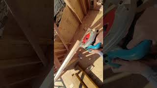 Corner diy framing carpentry woodwork shortvideo short [upl. by Temhem]