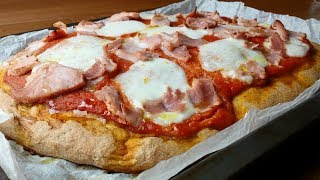 Pizza integrale con Lievito Madre Attivo con Germe di Grano [upl. by Enerahs]