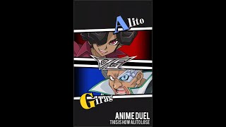 Yugioh Duel Links  Anime Duel THIS is How Alito loses against Girag [upl. by Yseulta409]