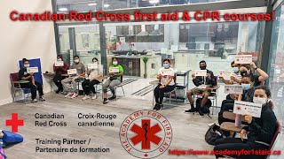 Canadian Red Cross first aid CPR AED certification training in Toronto and Vaughan Online blended [upl. by Ahsimin280]