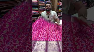 Magenta Minakari Ikkat Print Saree  999  COD Available [upl. by Alrick]