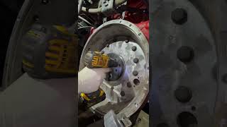 Rear main seal on a cummins engine automobile diy mechanic fyp shorts like subscribe [upl. by Nevin]