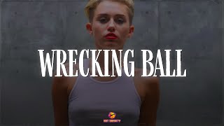 Miley Cyrus  Wrecking Ball Lyrics [upl. by Nysa]