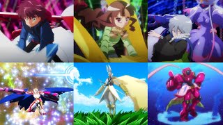 Digimon Ghost Game  All Main Characters UltimateMega Evolution Scenes at the same time [upl. by Nitsid]