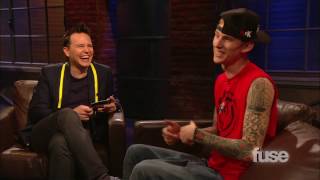 Machine Gun Kelly Sings For Mark  Hoppus On Music [upl. by Assyli171]