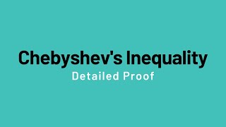 Chebyshevs Inequality [upl. by Bard189]