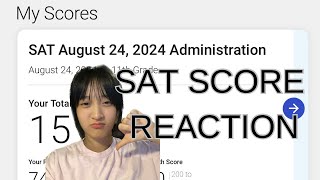 SAT Score reaction August 2024 SAT No talking reaction cause filming during a gov exam [upl. by Atiloj845]