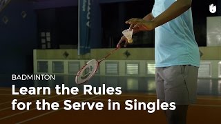 Rules of serve in the game of badminton [upl. by Maryly]