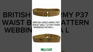 BRITISH WW2 ARMY P37 WAIST BELT 37 PATTERN WEBBING EXTRA LARGE [upl. by Aytac891]