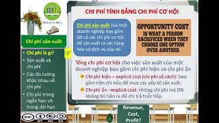 Chương 7 Chi phí sản xuất [upl. by Olmstead]