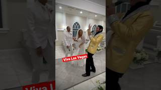 Caption this 😳 vegas elvis weddingsinvegas vegaschapel elopement vegaselopements [upl. by Latsyrhk]