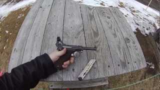 1916 Erffurt Luger range firing [upl. by Ecirtaemed]