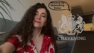 Chevening Networking Essay Reading my successful essay [upl. by Ynor182]