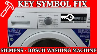 SIEMENS WASHING MACHINE  KEY SYMBOL FIX  NOT START [upl. by Andriana103]