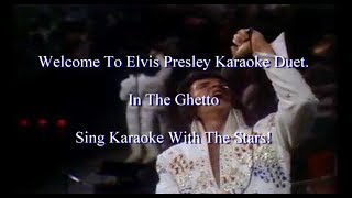 Elvis Presley In The Ghetto Karaoke Duet Royal Philharmonic [upl. by Ssitruc]