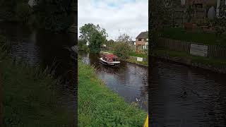 An idyllic scene watching boats and ducks on the Monmouthshire and Brecon canal 🦆 boating canal [upl. by Froh]